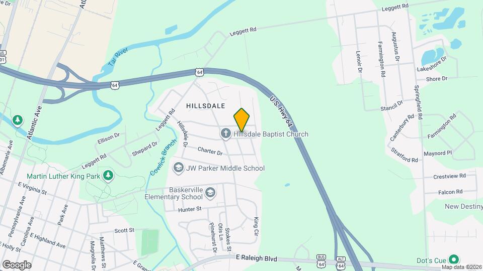 1704 Cherry St Map and Location Details