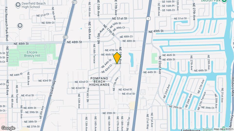 4390 NE 15th Terrace Map and Location Details