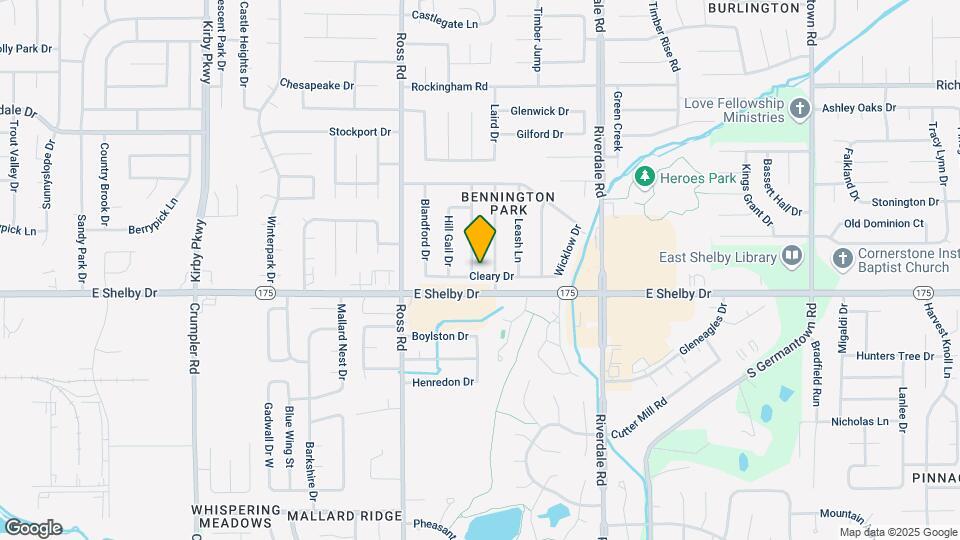 6800 Cleary Dr Map and Location Details