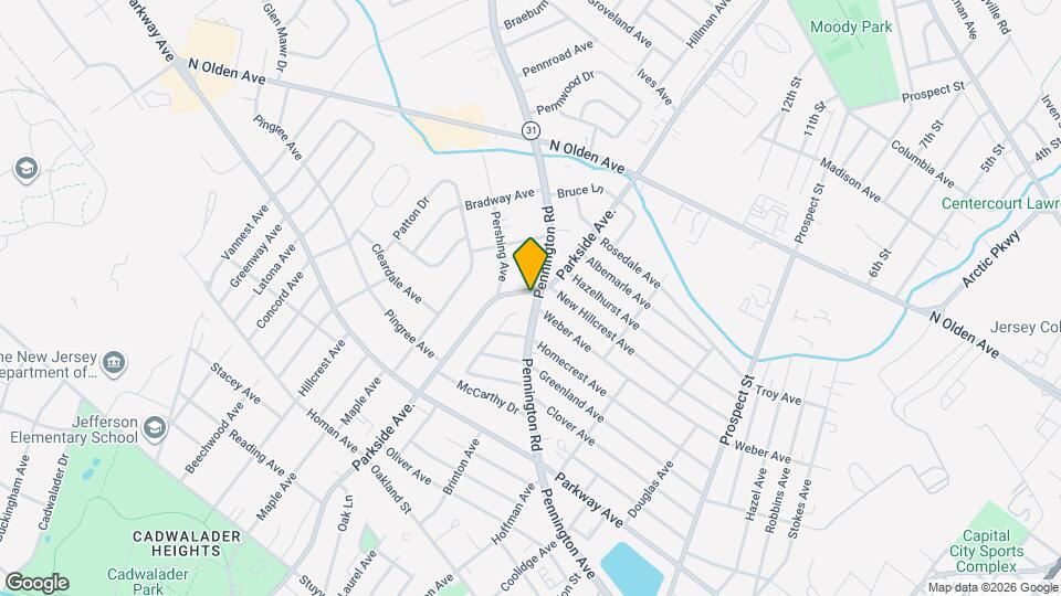 1405 Pennington Rd Map and Location Details