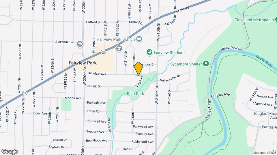 21216 N Park Dr Map and Location Details