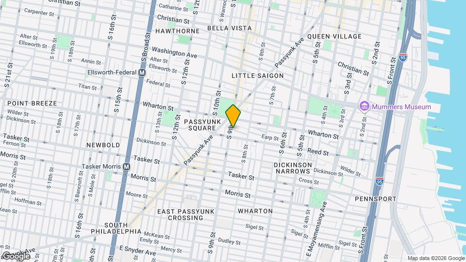 1327 S 9th St Map and Location Details