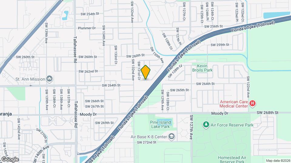 13060 SW 263rd Terrace Map and Location Details