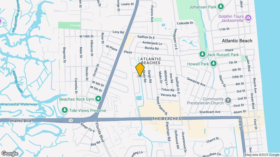 636 Aquatic Dr Map and Location Details