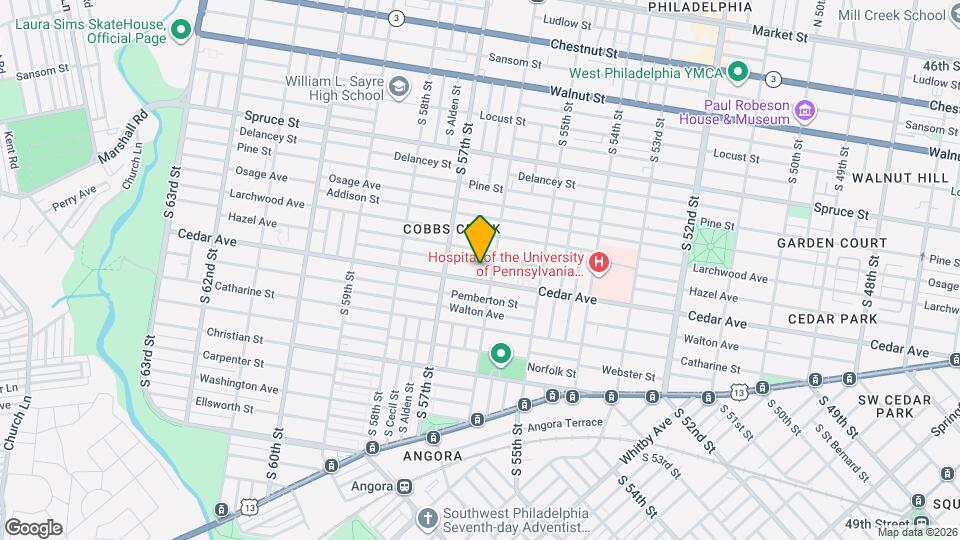 5612 Rodman St Map and Location Details