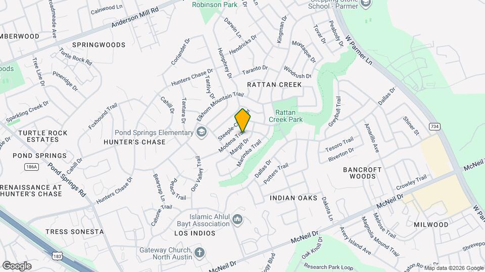 12909 Modena Trail Map and Location Details