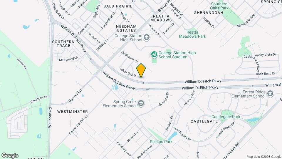 2824 Silver Oak Dr Map and Location Details