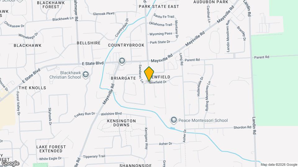 8108 Newfield Dr Map and Location Details