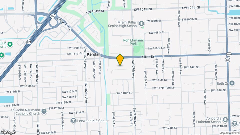 9815 SW 114th St Map and Location Details