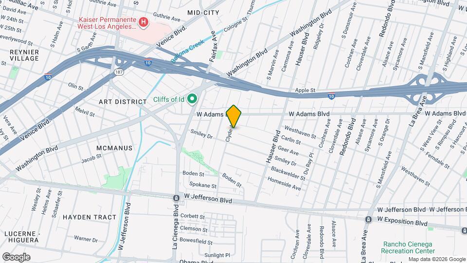 2640 Clyde Ave Map and Location Details