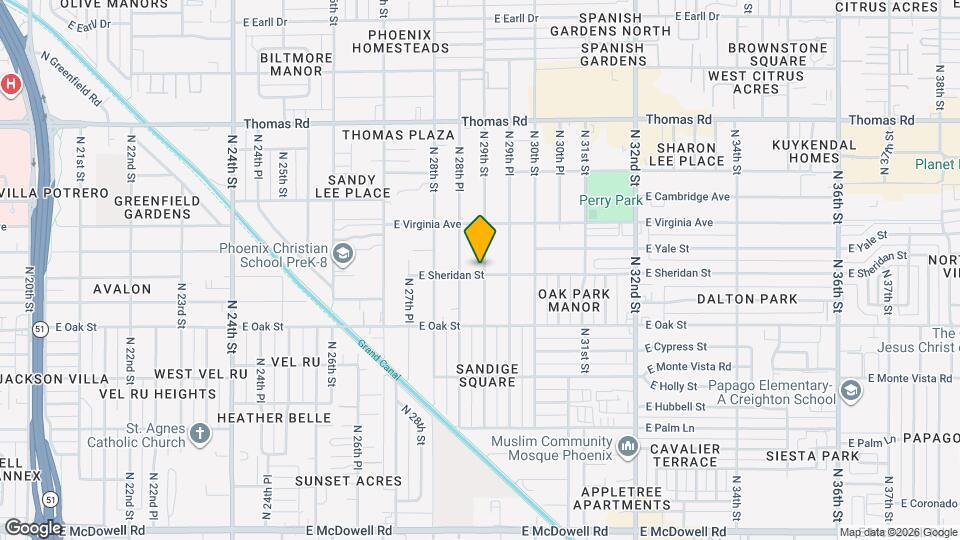 2506 N 29th St Map and Location Details