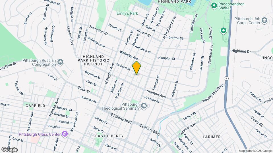 828 N Euclid Ave Map and Location Details