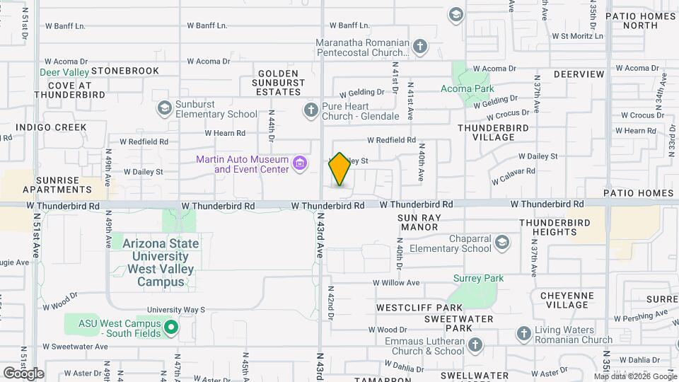 4219 W Calavar Rd Map and Location Details