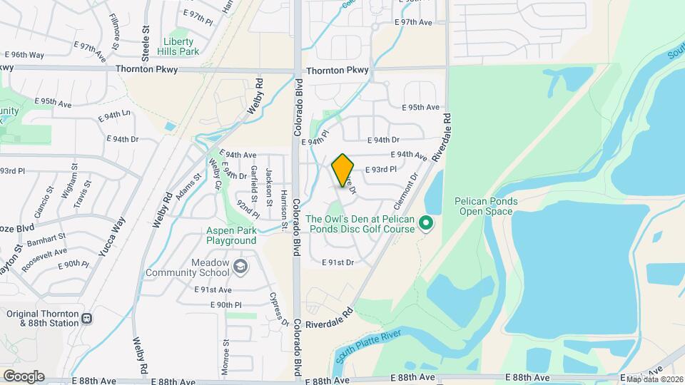 9334 Bellaire St Map and Location Details