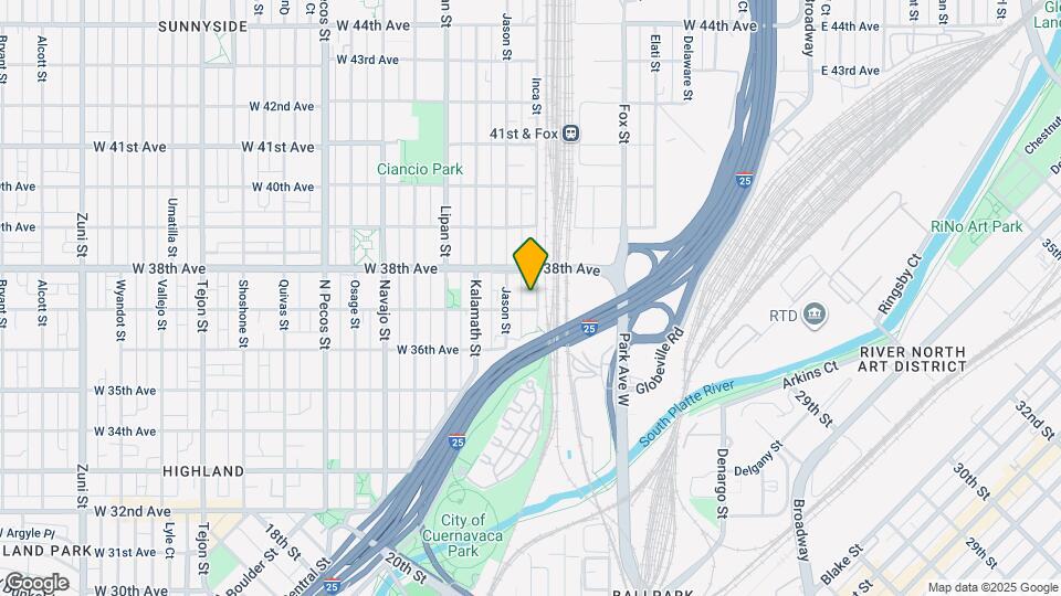 3715 Inca St Map and Location Details