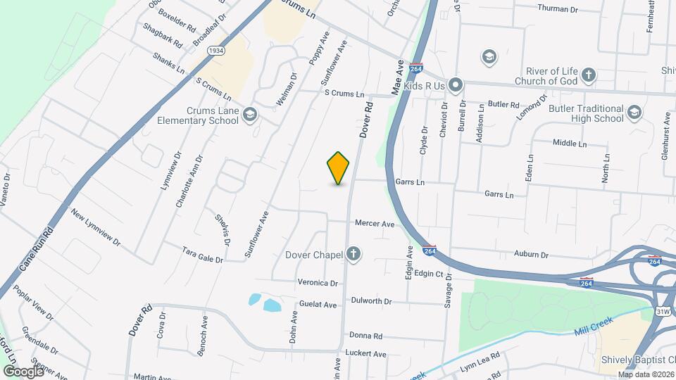 4206 Dover Rd Map and Location Details