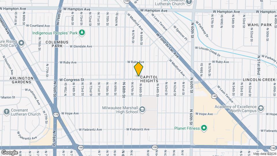 4403 N 66th St Map and Location Details