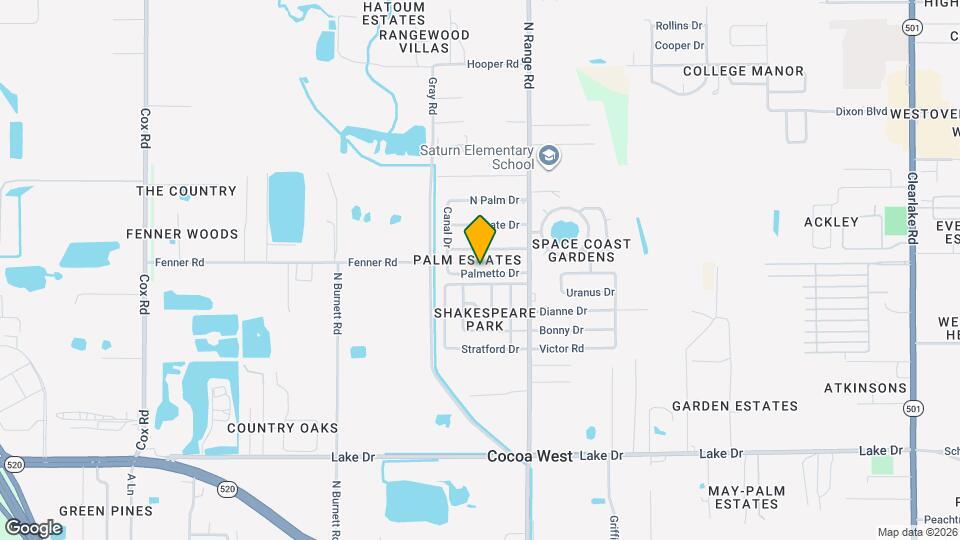 2532 Palmetto Dr Map and Location Details