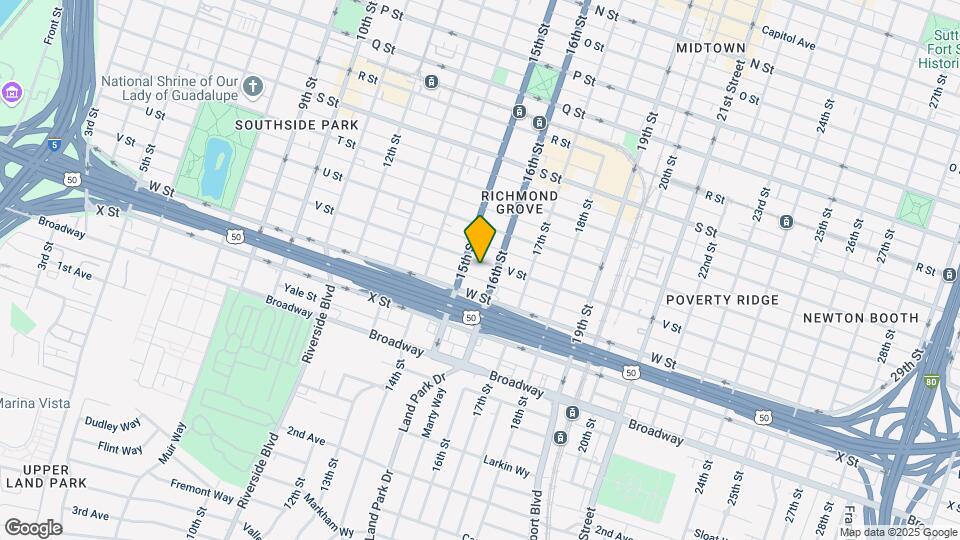 1518 V St Mapa y Detalles de la Ubicación