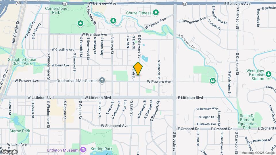 5561 S Delaware St Map and Location Details