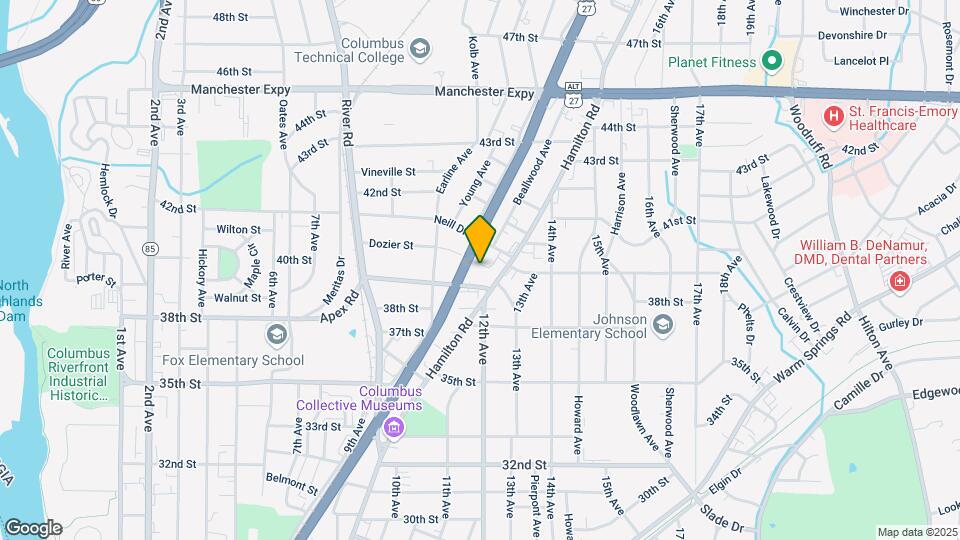 1148 Dozier St Map and Location Details