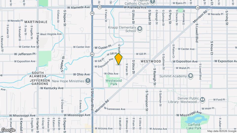 741 S Wolff St Map and Location Details
