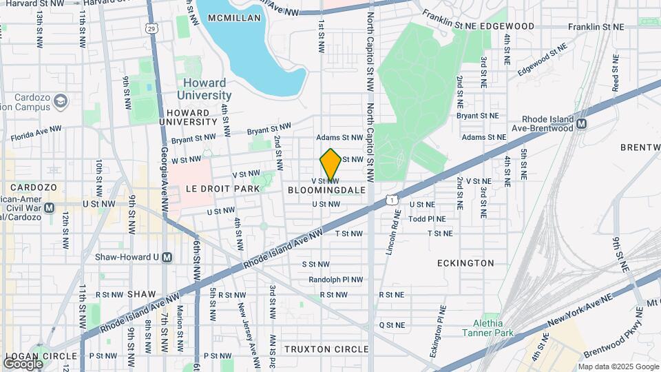 84 V St NW Map and Location Details