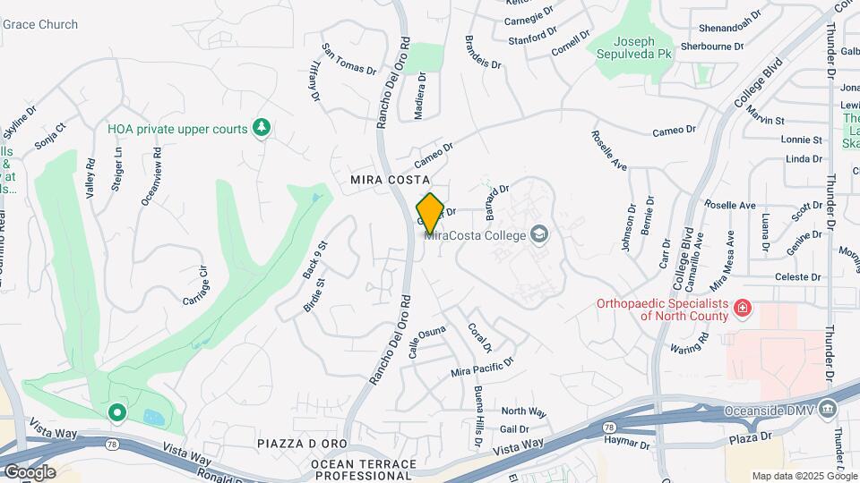 2305 Rancho Del Oro Rd-Unit -Unit 17 Map and Location Details