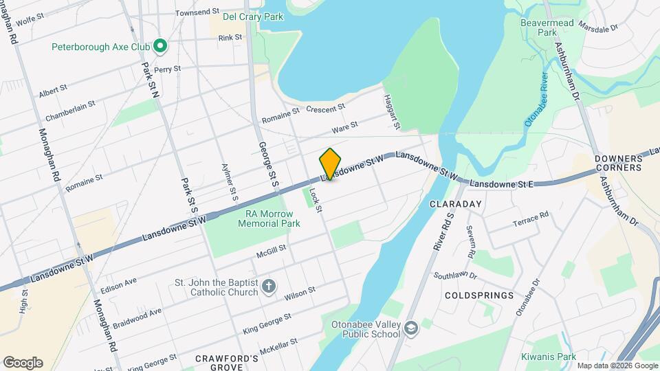 135 Lansdowne St W Map and Location Details