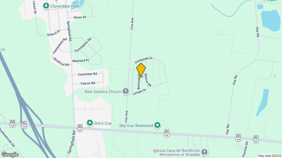 1105 Bermuda Rd Map and Location Details