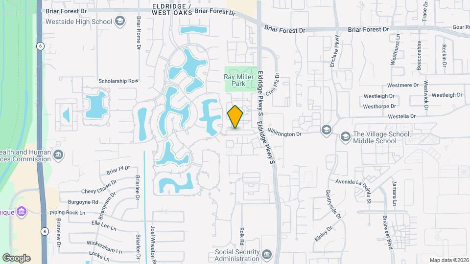13647 Brookbluff Ln Map and Location Details