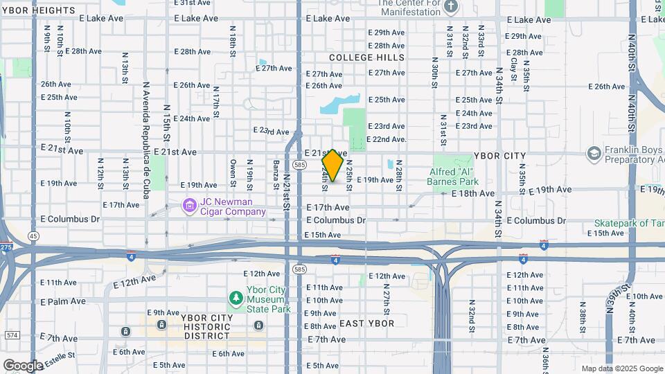 2405 E 19th Ave Map and Location Details