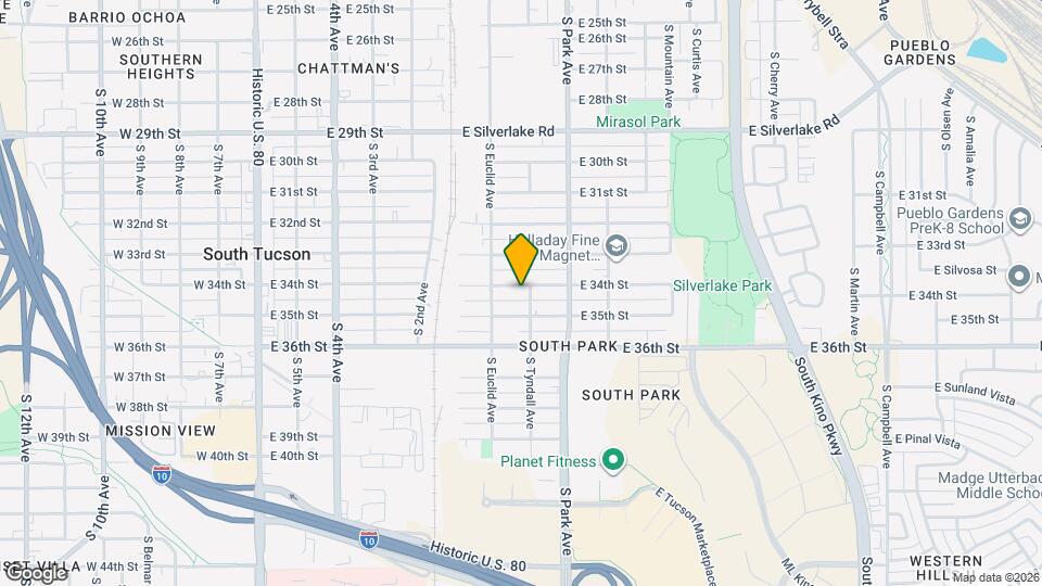 838 E 34th St Map and Location Details