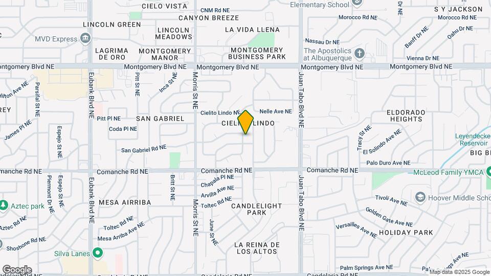 3804 Sierra Madre Dr NE Map and Location Details