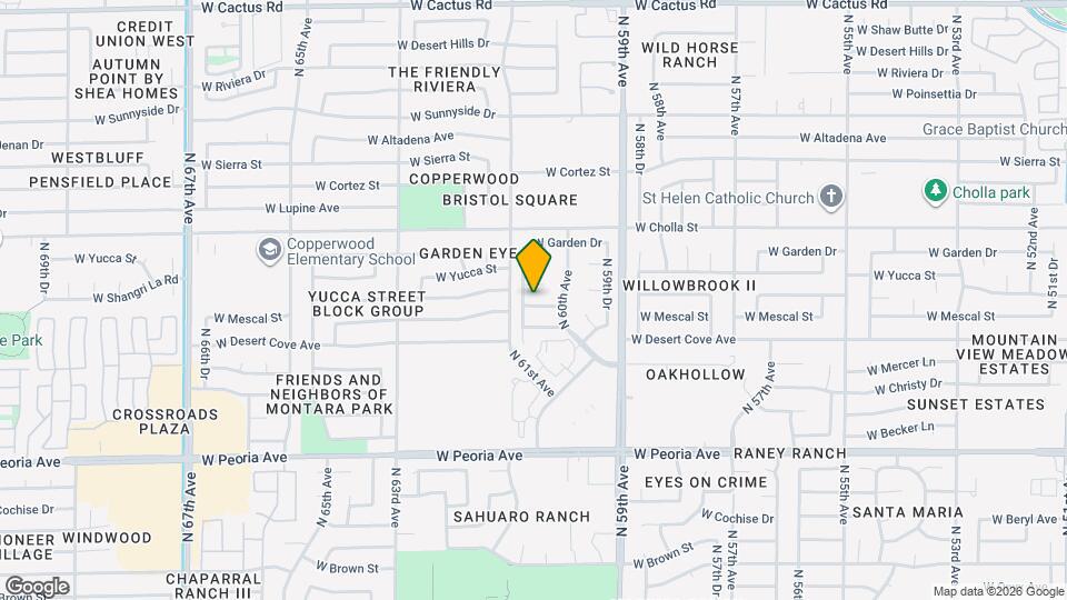 6036 W Mescal St Map and Location Details