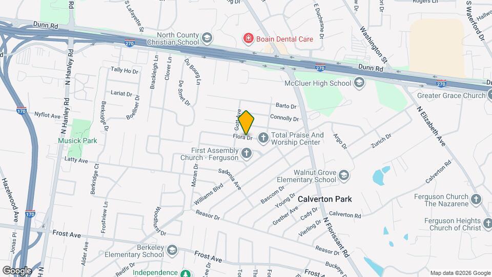 152 Flora Dr Map and Location Details