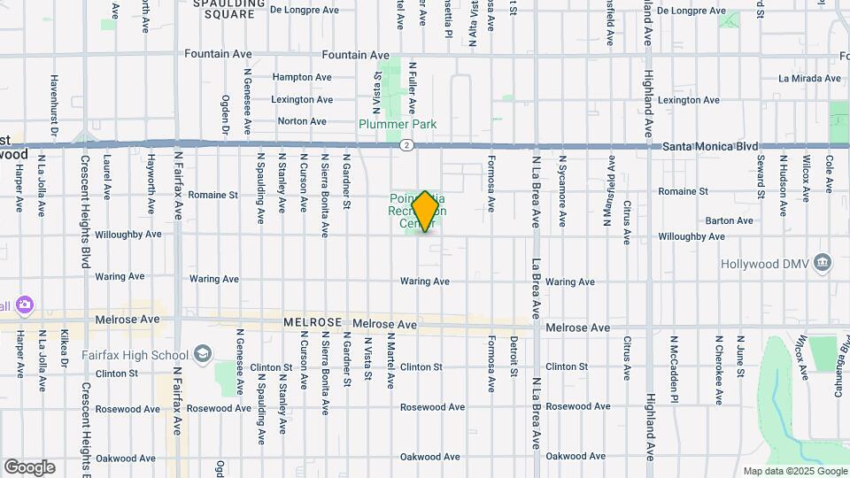 858 N Fuller Ave Map and Location Details