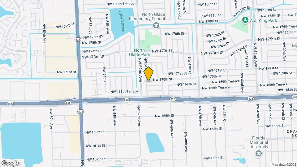 16901 NW 51st Pl Map and Location Details
