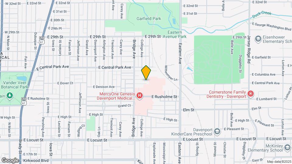 1243 E Dover Ct Mapa y Detalles de la Ubicación