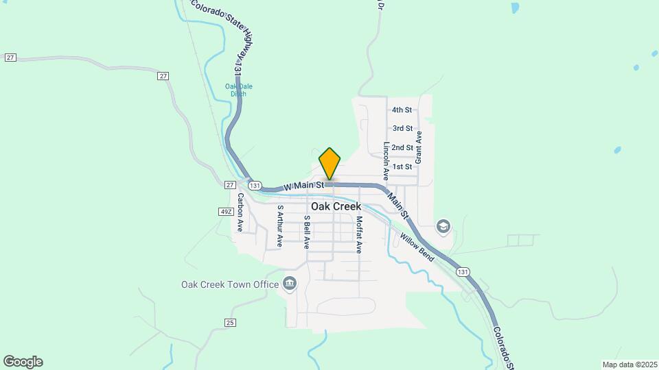 Oak Creek/Willow Hill Map and Location Details