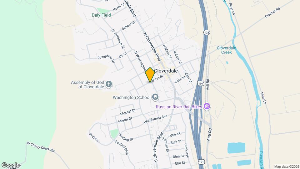 305 W 1st St Map and Location Details