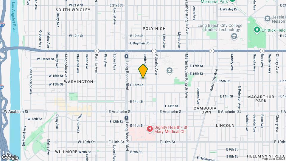 1549 Linden Ave Mapa y Detalles de la Ubicación
