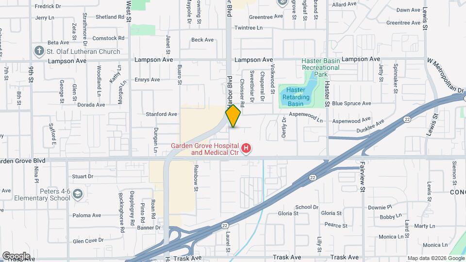 12842 Palm St Map and Location Details