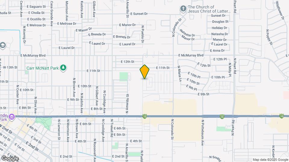 1000 N Pueblo Dr Mapa y Detalles de la Ubicación