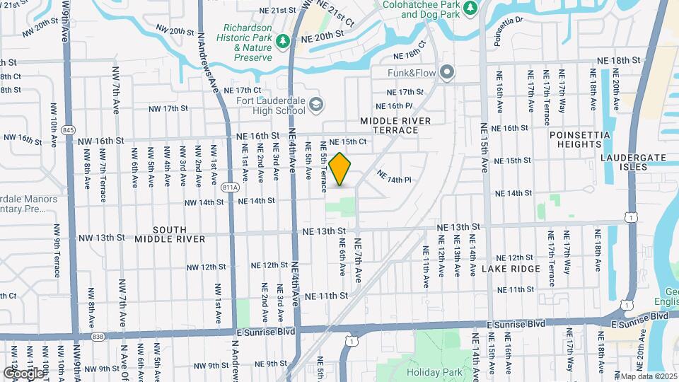 540-630 NE 14th Ct Map and Location Details