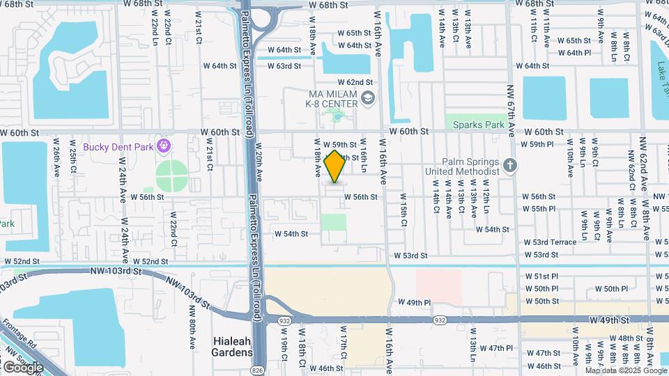 1703 W 56th Ter Mapa y Detalles de la Ubicación