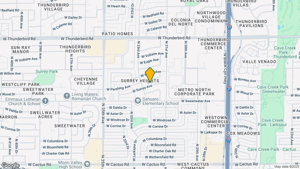 3208 W Surrey Ave Map and Location Details