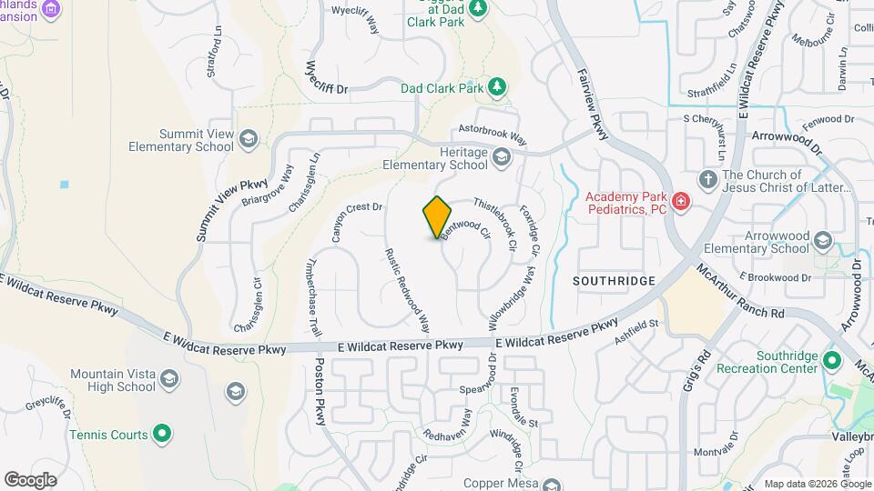 10227 Bentwood Cir Map and Location Details