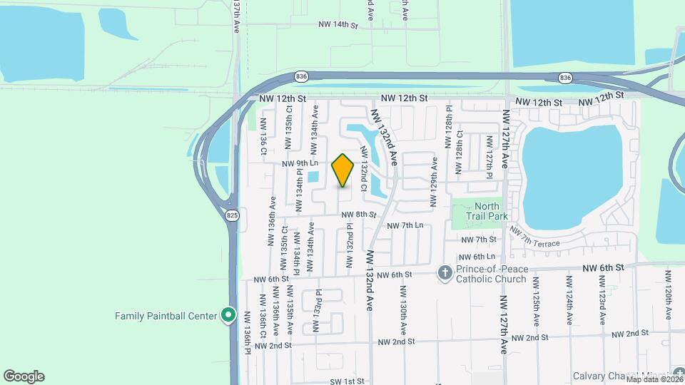 881 NW 133rd Ave Map and Location Details
