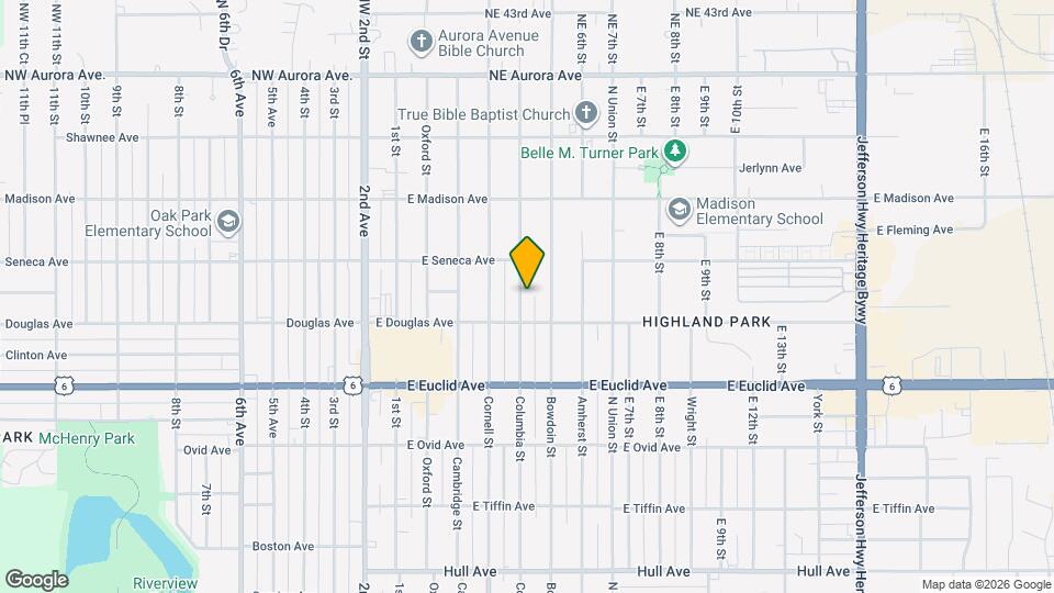 3821 Columbia St Mapa y Detalles de la Ubicación